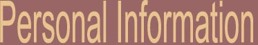 Personal Information